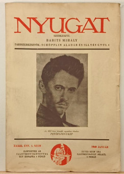 Babits Mihly   (Szerk.) - Nyugat XXXII. vf. 1. szm