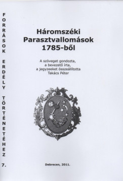 Hromszki Parasztvallomsok 1785-bl