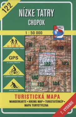 Alacsony-Ttra, Chopok 1:50 000 turistatrkp (sz122)