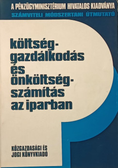 Kltsggazdlkods s nkltsgszmts az iparban