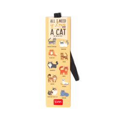 Cic�s b�zs, gumis k�nyvjelz�, (LEGAMI - STATIONERY, 17,5x4,7 cm)