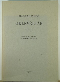 Magyar-zsid oklevltr XVIII. ktet
