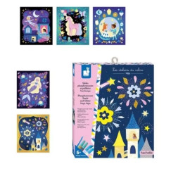 Homok �s glitter k�pk�sz�t� szett vil�g�t a s�t�tben