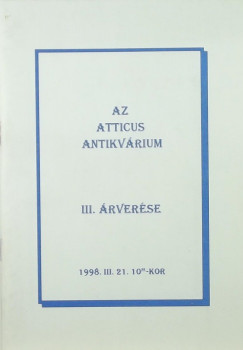Az Atticus antikvárium III. árverése