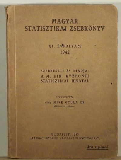 Mike Gyula  (Szerk.) - Magyar statisztikai zsebkönyv