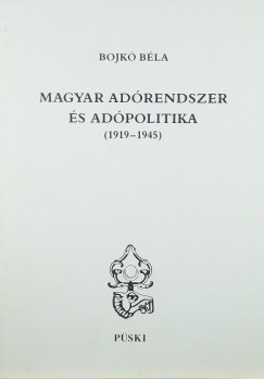 Magyar adrendszer s adpolitika