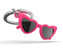 Retro szv alak napszemveg, pink/arany - Kulcstart