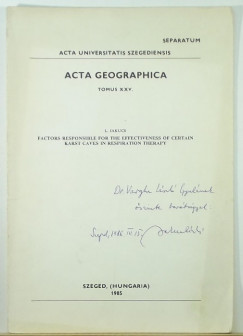Acta geographica Tomus XXV.