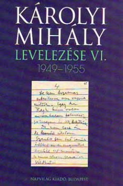 Krolyi Mihly levelezse VI. 1949-1955