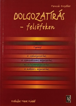 Fercsik Erzsbet - Dolgozatrs - felsfokon