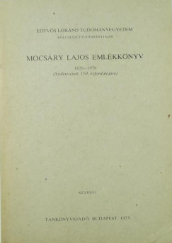 Mocsry Lajos emlkknyv (1826-1976)
