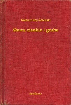 S�owa cienkie i grube