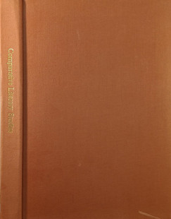 Comparative Literary Studies - (György Vajda Mihály által dedikált)