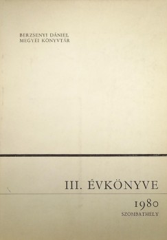 Berzsenyi Dniel Megyei Knyvtr III. vknyve 1980