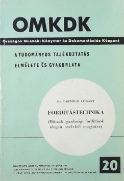Dr. Tarnczi Lrnt - Fordtstechnika