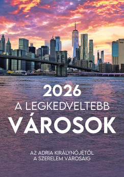 A legkedveltebb vrosok falinaptr - 33x23 cm - 2026
