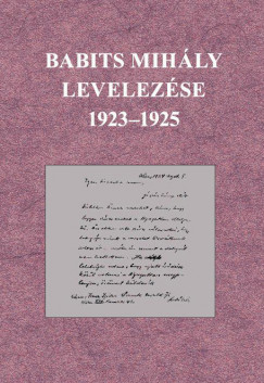 Babits Mihly levelezse 1923-1925