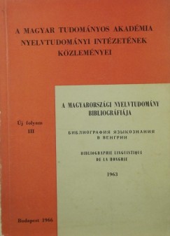 Kirly Pter   (Szerk.) - A magyarorszgi nyelvtudomny bibliogrfija