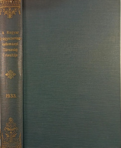 A Magyar Gygyszersztudomnyi Trsasg rtestje 1933.