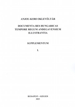Anjou-kori Oklevltr Supplementum I.