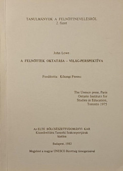 A feln�ttek oktat�sa - vil�g-perspekt�va