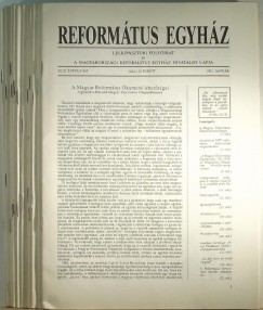 Reformtus Egyhz XLIII. vfolyam 1991 / 1-12.