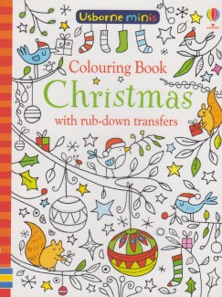 Colouring Book Christmas with Rub-Down Transfers