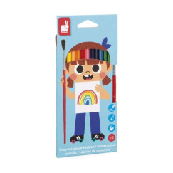 Akvarell sz�nesceruza k�szlet + ecset - 12 db   +3 �ves kort�l