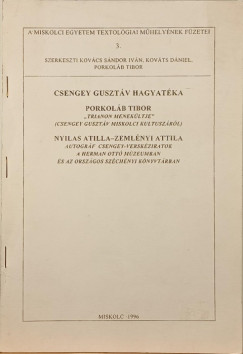 Csengey Gusztv hagyatka