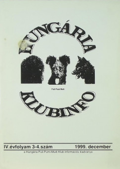 Lnger Gyrgy   (Szerk.) - Hungria Puli-Pumi-Mudi Klubinfo 1999. december