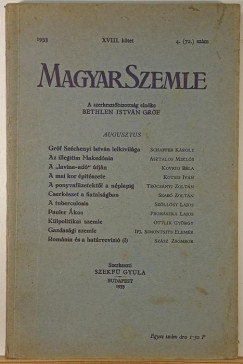 Magyar Szemle 1933. XVIII. k�tet 4. (72.) sz�m augusztus