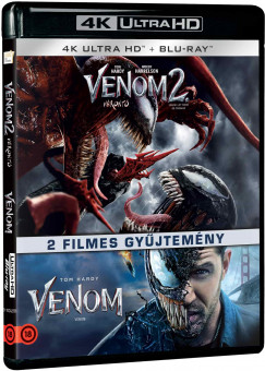Venom 1-2. - 2 filmes gyjtemny - 2 4K Ultra HD + 2 Blu-ray
