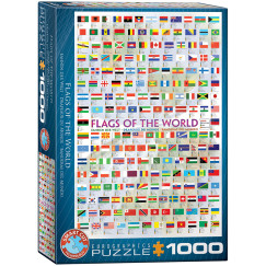 A világ zászlói, 1000 db-os puzzle (EUROGRAPHICS, 6000-0128)