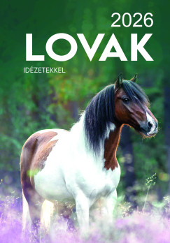 Lovak falinaptr - 33x23 cm - 2026
