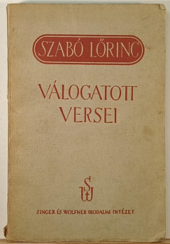 Szab� L�rinc v�logatott versei