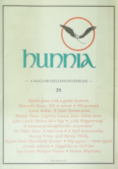 Hunnia fzetek 29. (1992. mrcius 25.)