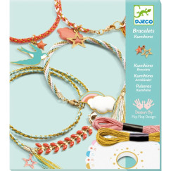 Kumihimo kark�t�k, �kszerk�sz�t� k�szlet (DJECO, Bracelets)