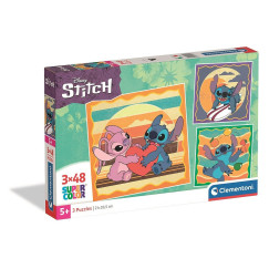 Disney Lilo �s Stitch, A csillagkutya Sunset 3x48 db-os puzzle Clementoni