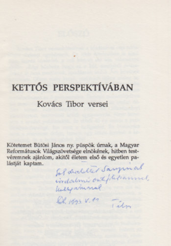 Kovcs Tibor - Ketts perspektvban