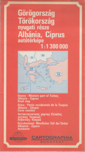 Grgorszg, Trkorszg nyugati rsze, Albnia, Ciprus auttrkpe 1:1300000