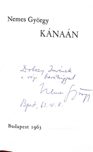 Nemes Gy�rgy - K�na�n