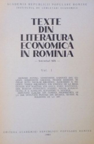 ismeretlen - Texte din literatura economica in rominia