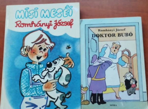 Romhányi József - 2db Romhányi József könyv: Doktor Bubó, Misi meséi