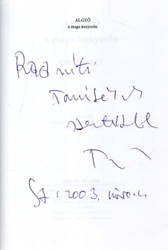 Algy� a maga kenyer�n