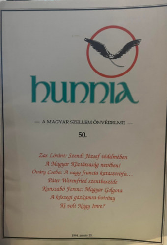 Kunszab Ferenc - Hunnia - A magyar szellem nvdelme-50(1994.01.25.)