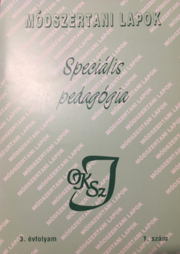 V�gh Mikl�sn�  (szerk.) - M�dszertani Lapok - Speci�lis pedag�gia 3. �vfolyam 1. sz�m (1996. szeptember)