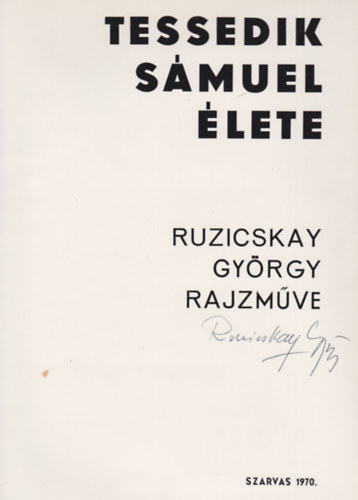 Tessedik Smuel lete (Ruzicskay Gyrgy rajzmve)