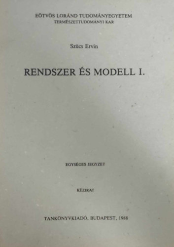 Szűcs Ervin - Rendszer és modell I.