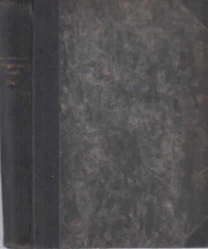 Dr. Varga István (szerk.) - Fogorvosi szemle - 1947-es teljes évfolyam (egy kötetben)