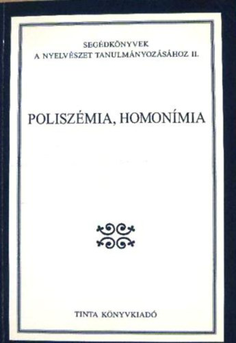 Gecs Tams szerk. - Poliszmia, homonmia